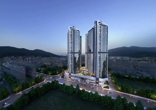 본문 이미지 - &#39;e편한세상 삼천포 오션프라임&#39; 투시도