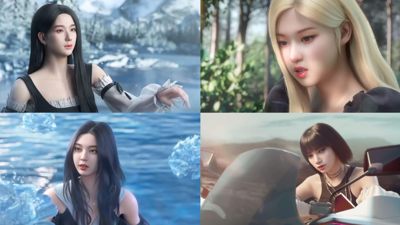 블랙핑크X배틀그라운드 모바일 컬래버 음원 '레디 포 러브'(Ready For Love) 뮤직비디오에 등장한 블랙핑크 3D 아바타. (배틀그라운드 모바일 공식 유튜브 캡처)ⓒ 뉴스1 ⓒ 뉴스1