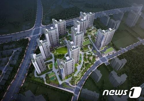 본문 이미지 - e편한세상 평택 라씨엘로&#40;2-1블록&#41; 조감도 ⓒ 뉴스1
