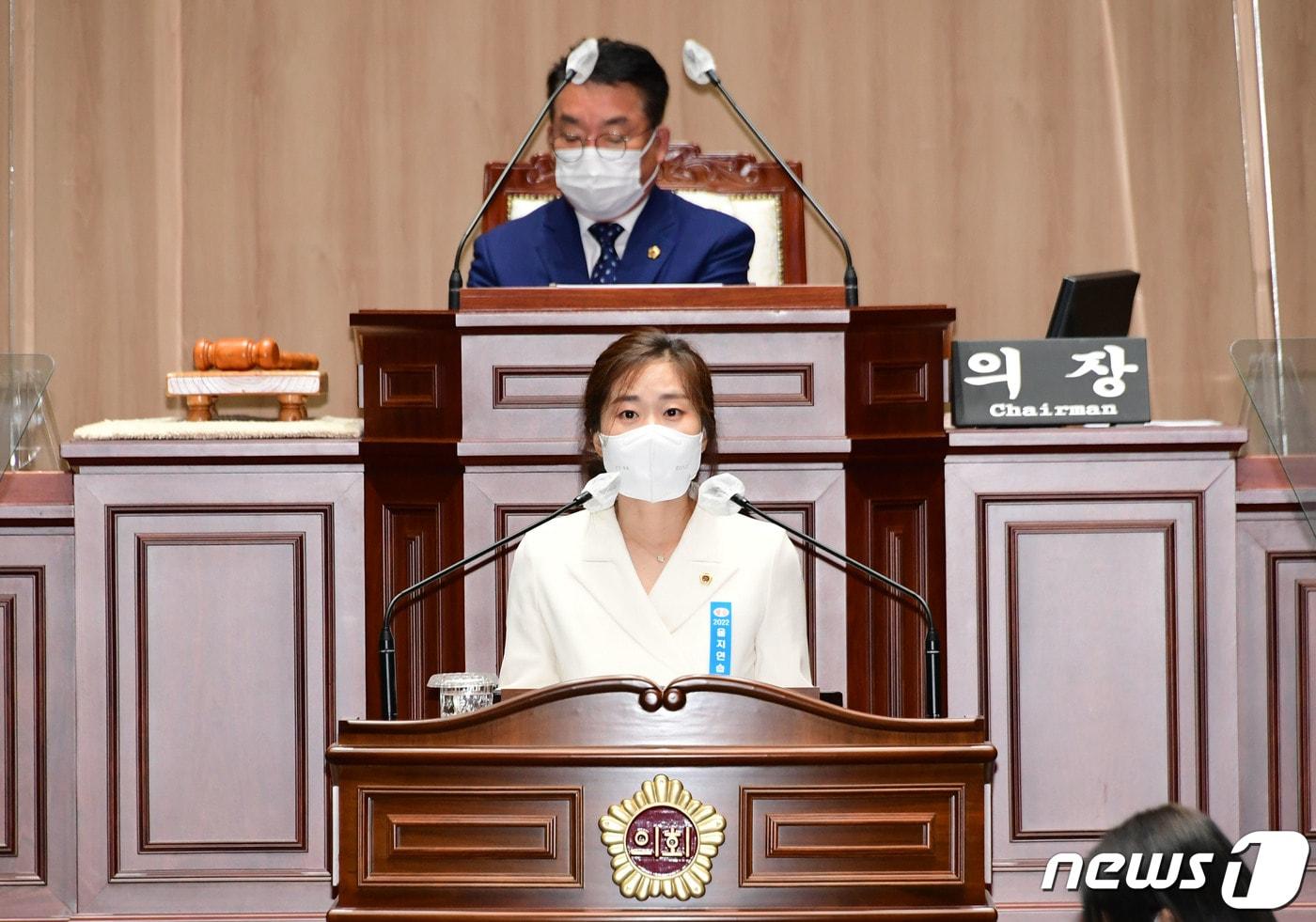 정다은 광주시의원 5분발언 자료사진./뉴스1 ⓒ News1 