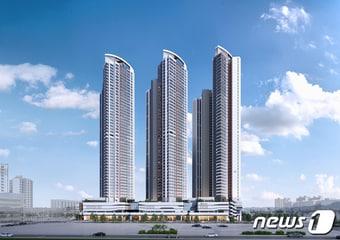 본문 이미지 - 힐스테이트 칠성 더오페라 투시도