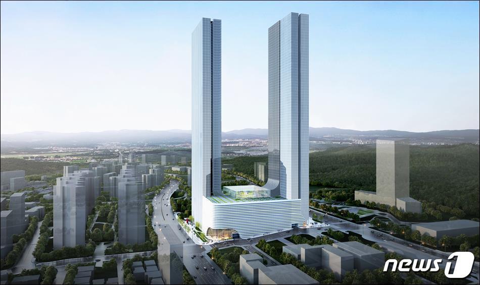 본문 이미지 - 울산 우정혁신도시 ‘상업용지 개발계획(안)’ 조감도.