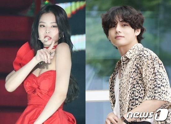 본문 이미지 - 제니(왼쪽)와 뷔 ⓒ 뉴스1