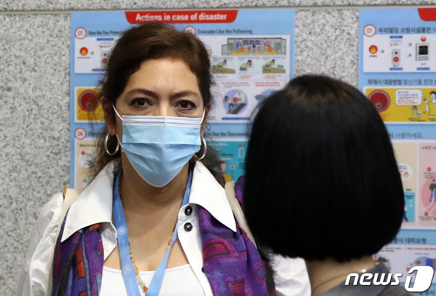 본문 이미지 - 엘리자베스 살몬 유엔 북한인권특별보고관. 2022.8.29/뉴스1 ⓒ News1 장수영 기자