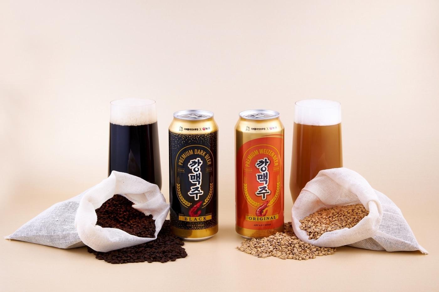 신제품 '깡맥주 오리지널', '깡맥주 블랙'.(농심 제공)ⓒ 뉴스1