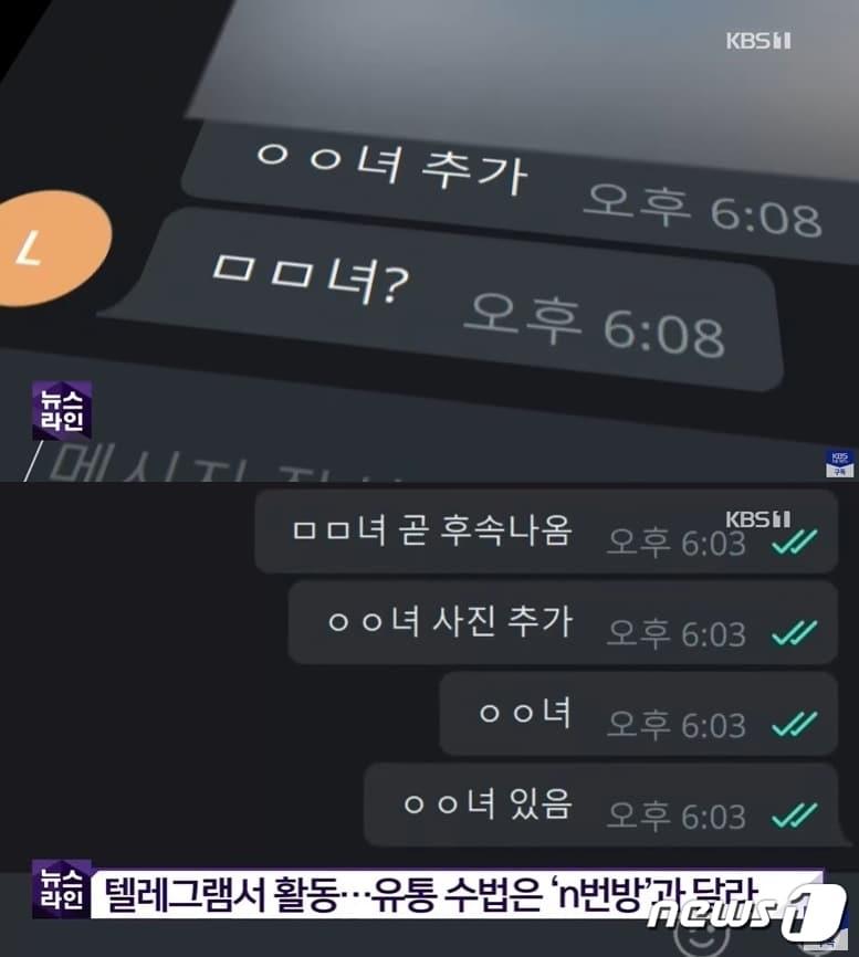 본문 이미지 - '엘'은 피해자에게 특정 별칭을 붙여 영상을 유포했다. (KBS 갈무리)