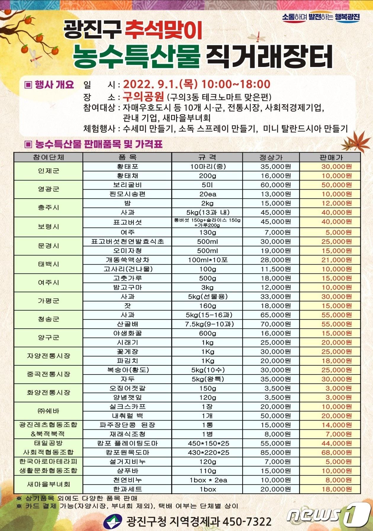 본문 이미지 - 광진구 직거래 장터