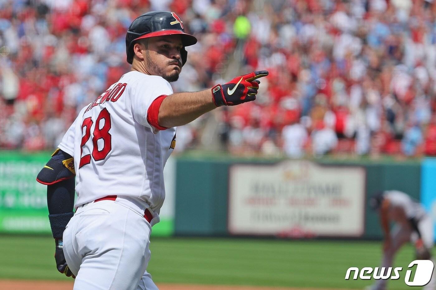 아레나도가 내셔널리그 이 주의 선수로 선정됐다.ⓒ AFP=뉴스1