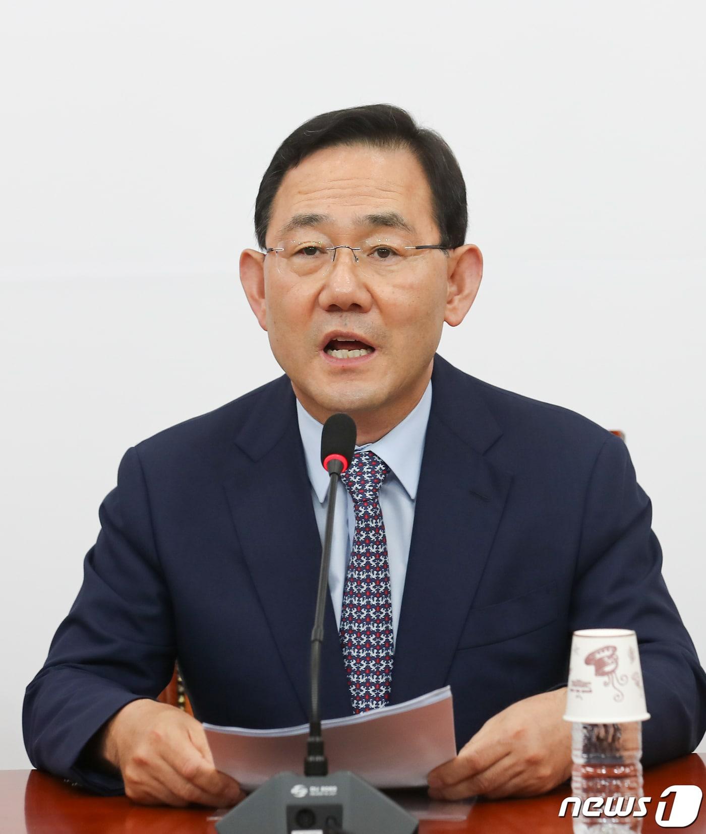 본문 이미지 - 국민의힘 비상대책위원장으로 선출된 주호영 의원이 9일 국회 본청 당대표회의실에서 기자간담회를 열고 소감을 발표하고 있다. (공동취재) 2022.8.9/뉴스1 ⓒ News1 허경 기자