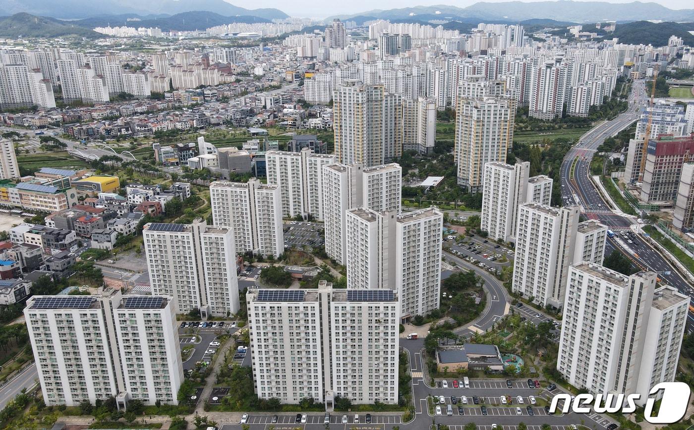 본문 이미지 - 대전지역 아파트 모습.(사진은 기사 내용과 무관함) 2022.9.1/뉴스1 ⓒ News1 김기태 기자