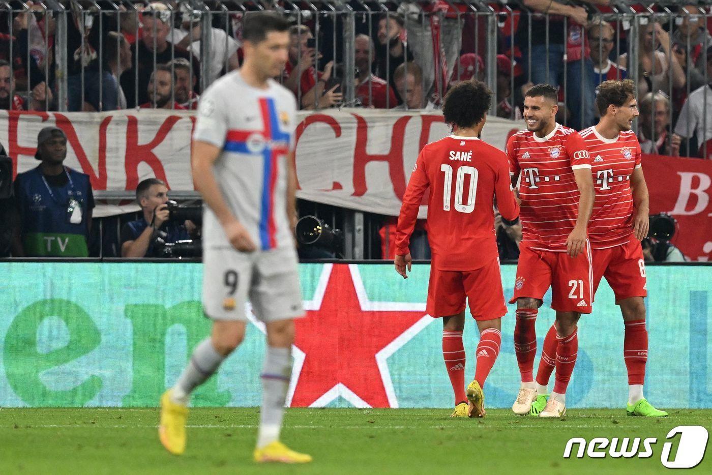 바르셀로나를 2-0으로 제압한 바이에른 뮌헨. ⓒ AFP=뉴스1
