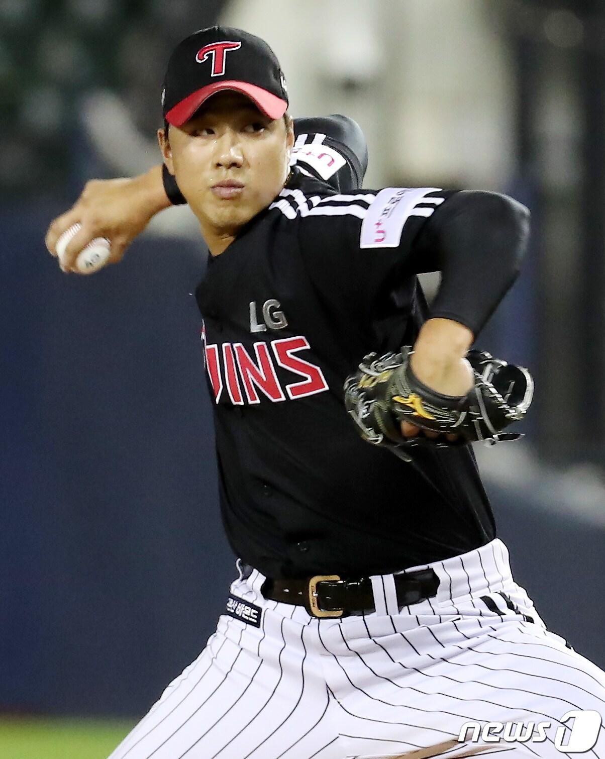 본문 이미지 - LG 트윈스 투수 정우영. 2022.9.14/뉴스1 ⓒ News1 민경석 기자