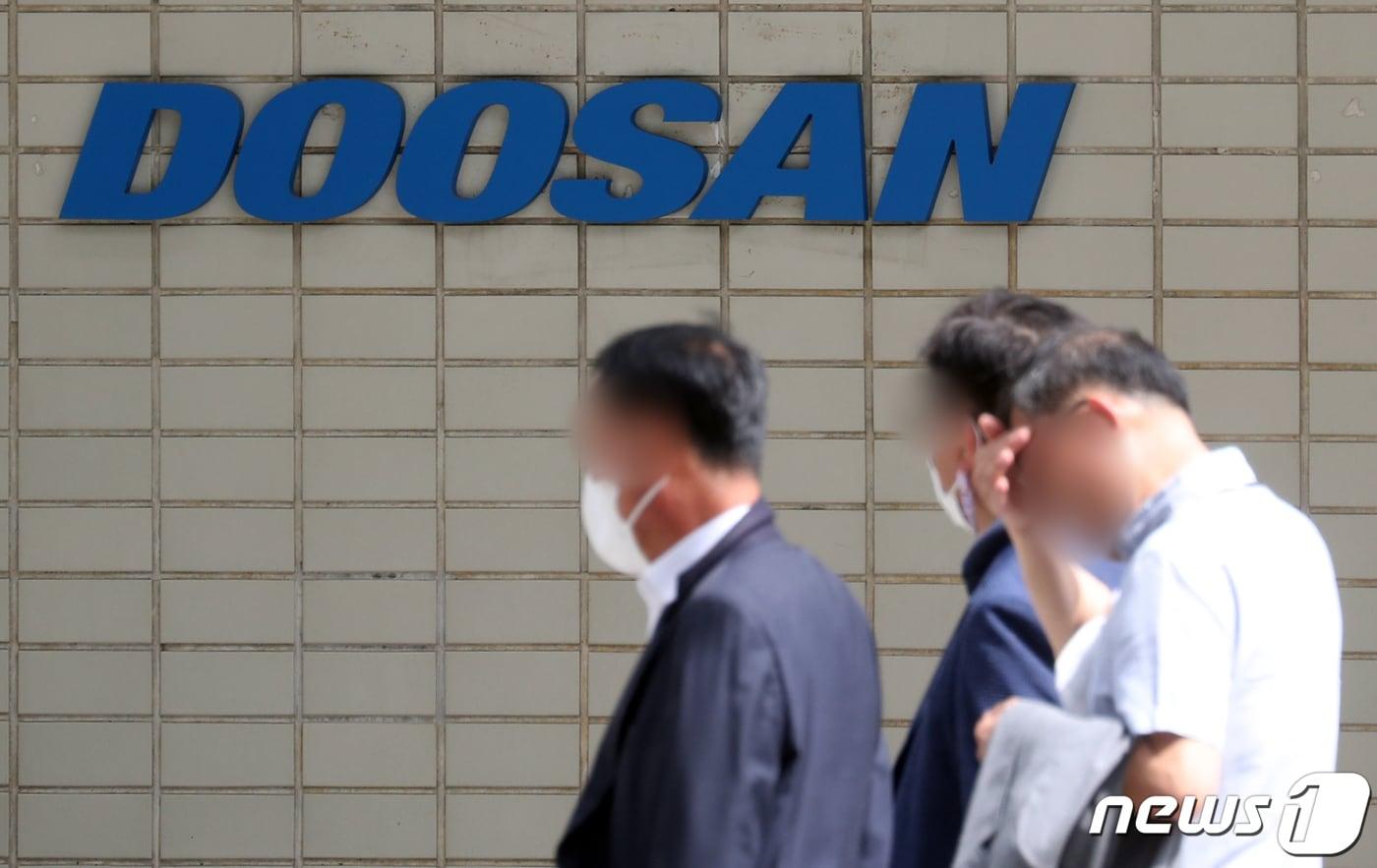 서울 강남구 두산건설 본사 모습. 2022.9.16/뉴스1 ⓒ News1 김명섭 기자