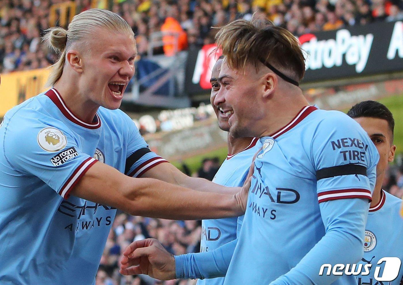 맨시티가 울버햄튼을 3-0으로 이겼다. AFP=뉴스1