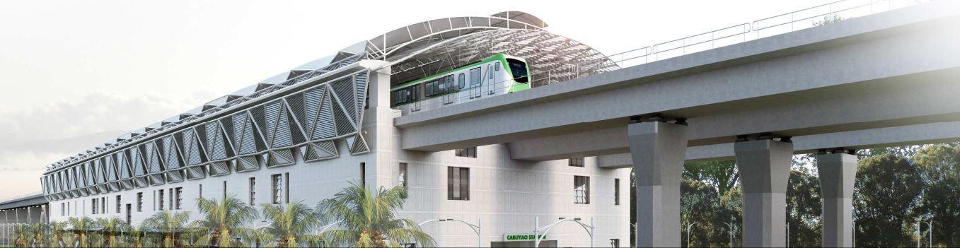 본문 이미지 - 필리핀 남부도시철도 조감도 (현대건설 제공)