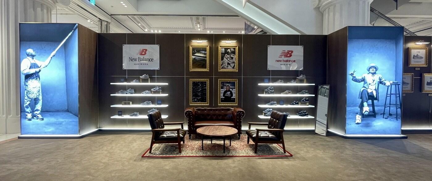 신세계백화점 강남점 뉴발란스 팝업 매장.(신세계 제공)