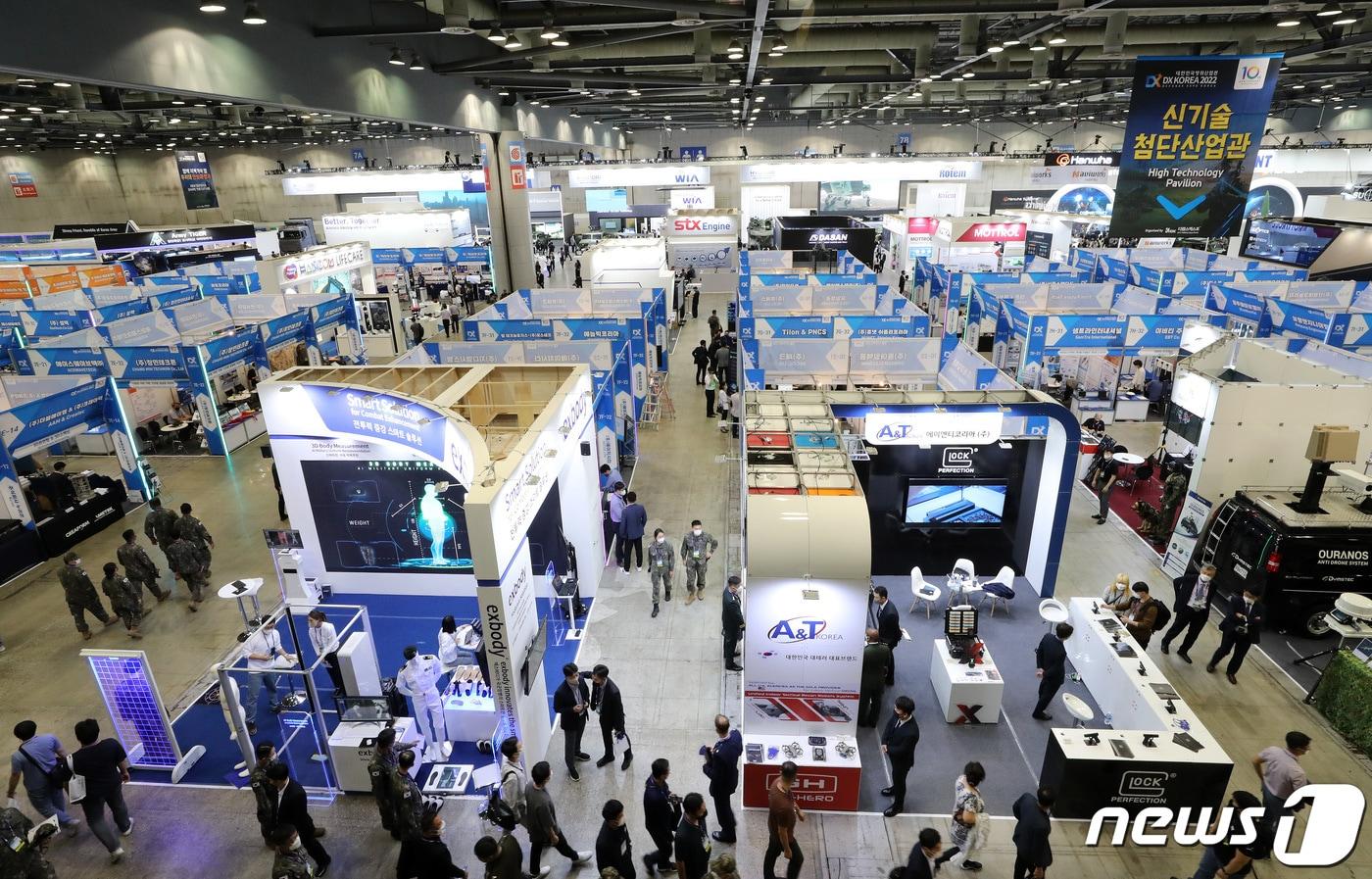 작년 9월21일 경기도 고양시 일산 킨텍스에서 열린 '대한민국 방위산업전 2022(DX KOREA 2022)'(자료사진)2022.9.21/뉴스1 ⓒ News1 이동해 기자