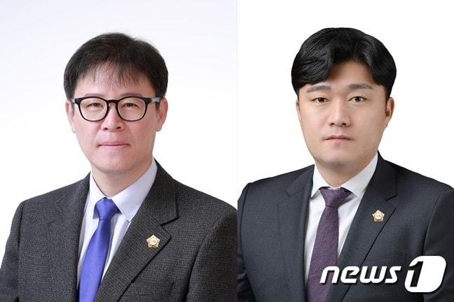 본문 이미지 - 전북 완주군의회는 22일 제1차 예산결산특별위원회를 열고 위원장에 이주갑 의원(사진 왼쪽), 부위원장에 최광호 의원(사진 오른쪽)을 선출했다고 밝혔다.