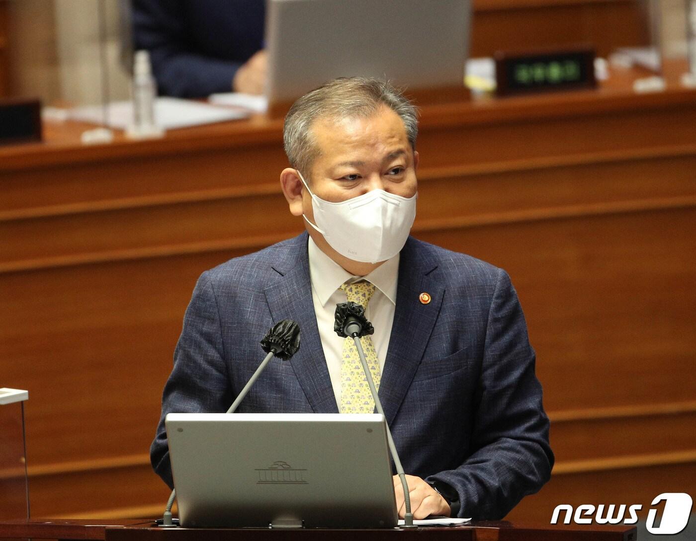 본문 이미지 - 이상민 행정안전부 장관. (공동취재) 2022.9.22/뉴스1 ⓒ News1 이재명 기자