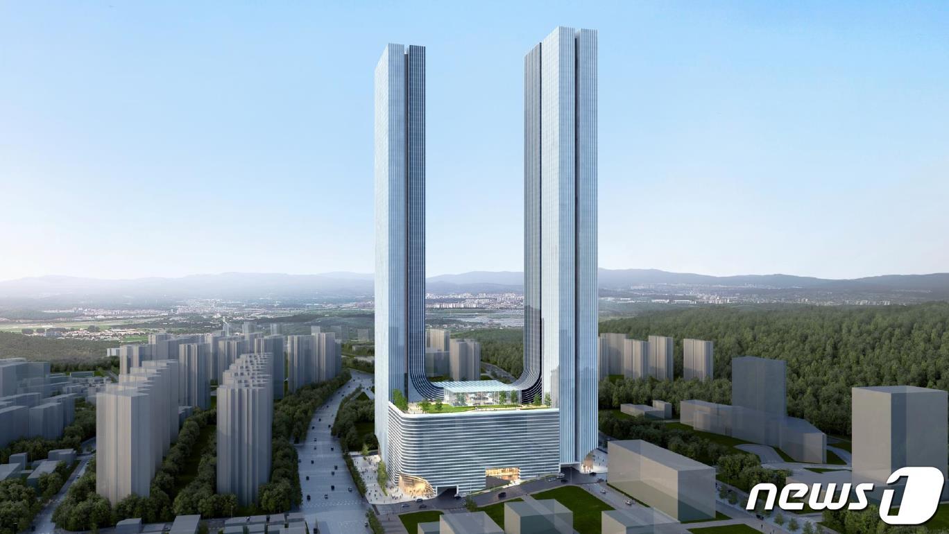 본문 이미지 - 신세계가 울산혁신도시에 건립하는 83층 복합시설 조감도. (울산 중구 제공)