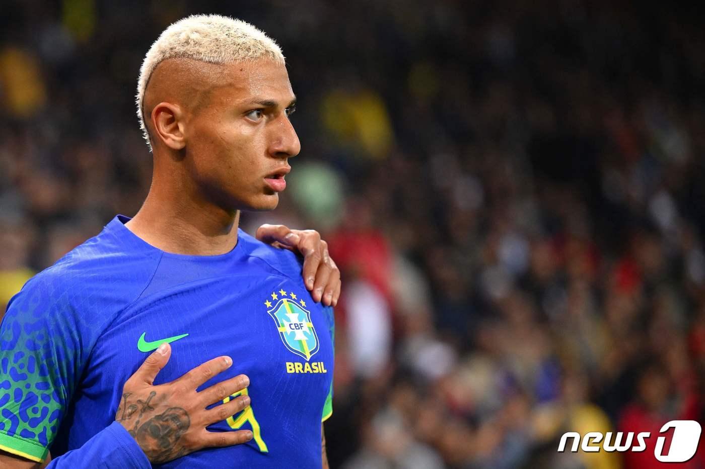 브라질 축구 대표팀의 히샬리송. ⓒ AFP=뉴스1