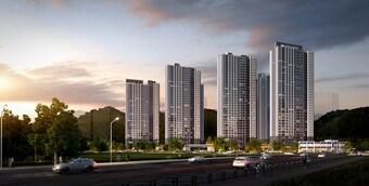 본문 이미지 -  창원 롯데캐슬 하버팰리스 투시도. /롯데건설 제공