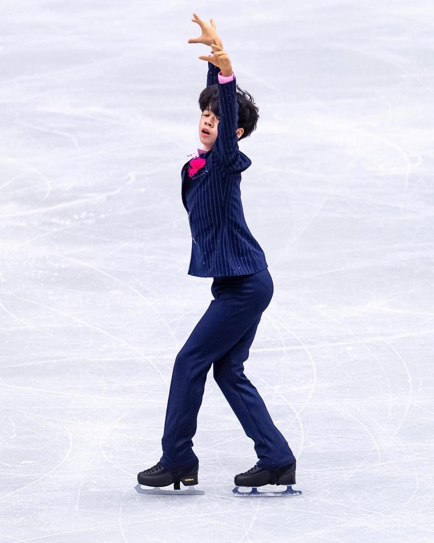 본문 이미지 - 남자 피겨스케이팅의 서민규(ISU 페이스북 캡처)