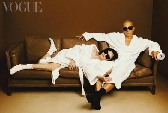 본문 이미지 - 쉬시위안(서희원, 왼쪽)과 구준엽 / 사진출처=쉬시위안 인스타그램,  보그 대만 