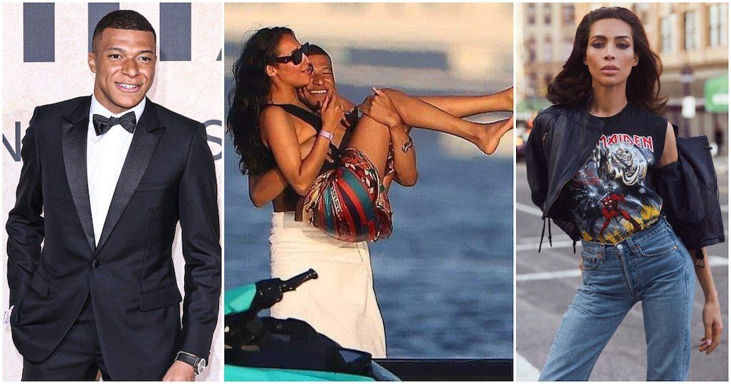 본문 이미지 - PSG 스타플레이어 음바페와 트랜스젠더 연인 이네스 라우. (스포츠 브리프 트위터 갈무리)