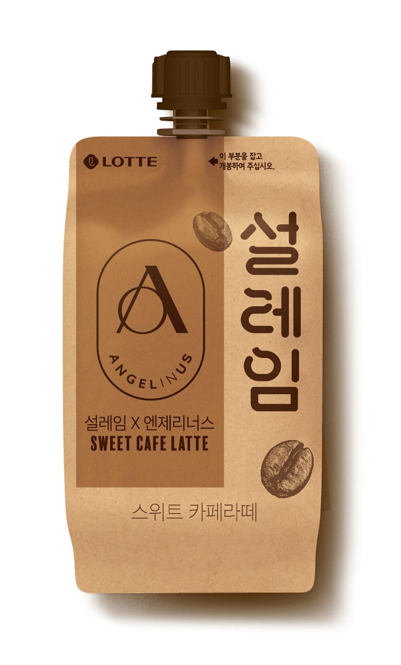 본문 이미지 - '설레임x엔제리너스 스위트 카페라떼'.(롯데제과 제공)