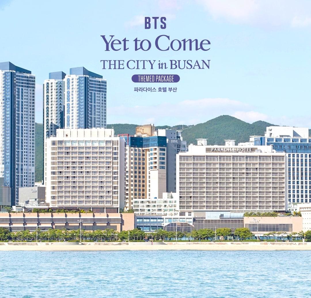 본문 이미지 - 파라다이스 호텔 부산의 BTS 'Yet To Come' THE CITY in BUSAN 테마 패키지(파라다이스 호텔 제공)