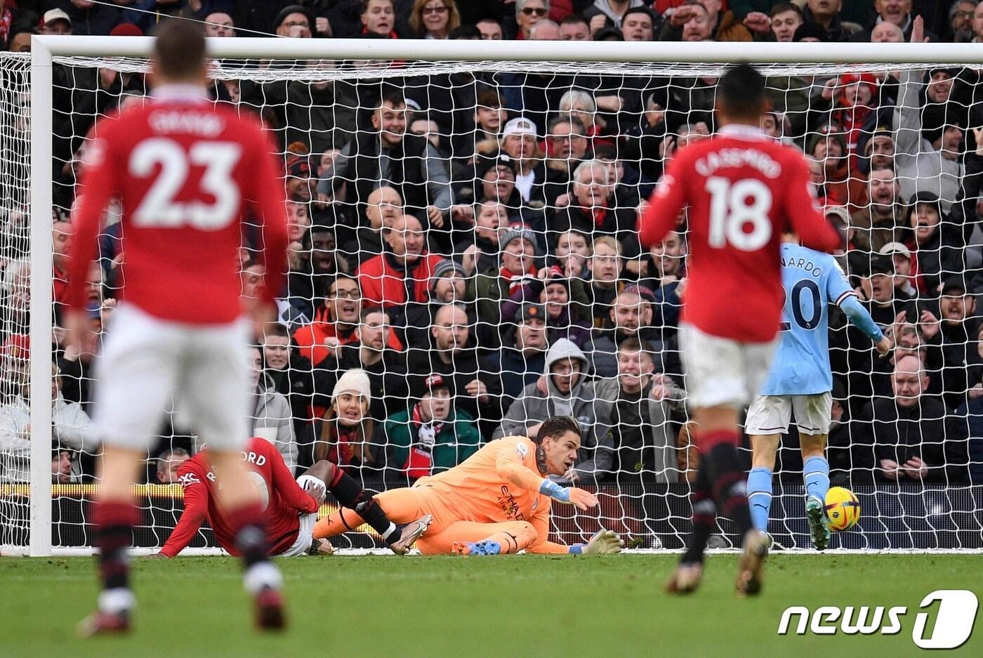 결승골을 터트린 맨유 래시포드 ⓒ AFP=뉴스1