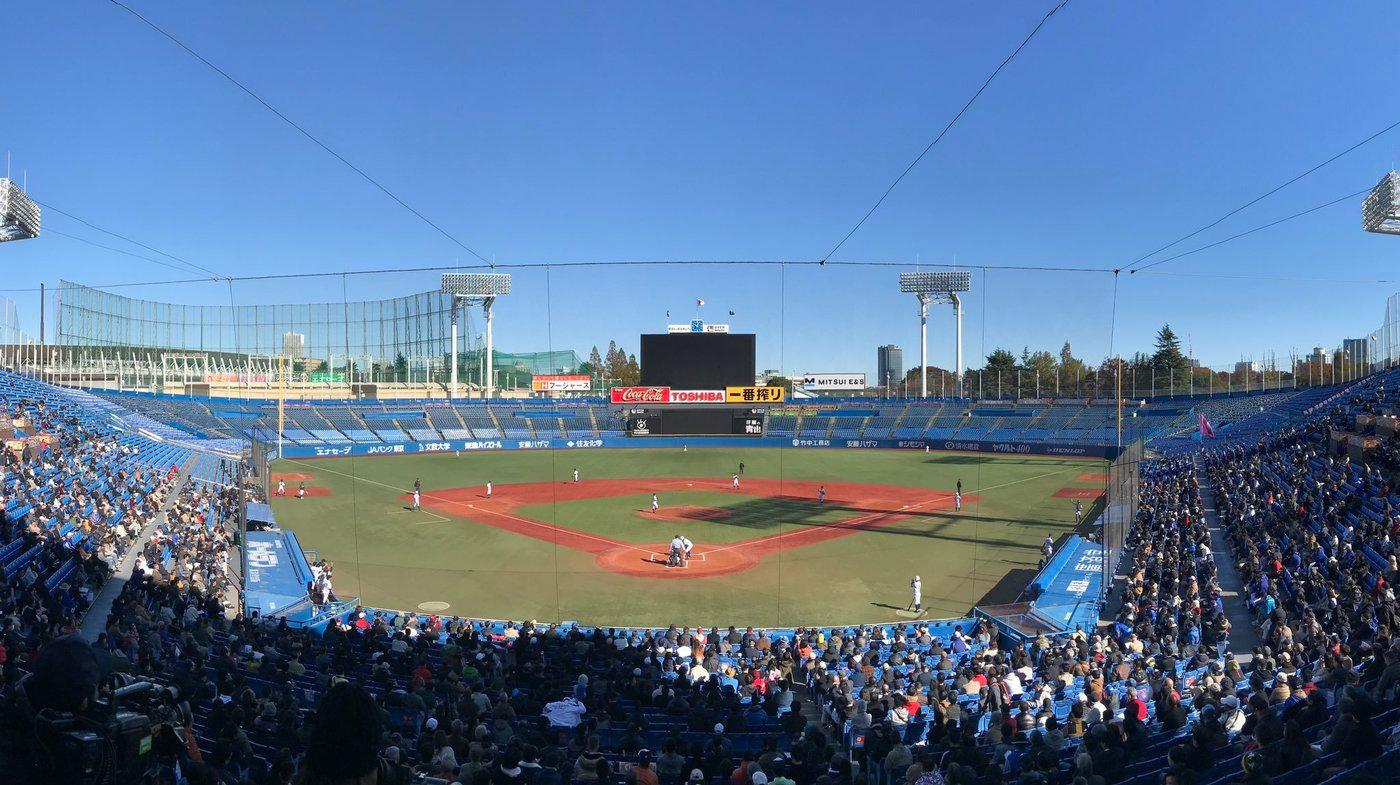 메이지 진구 야구장(明治神宮野球場) 전경. 트위터 캡쳐