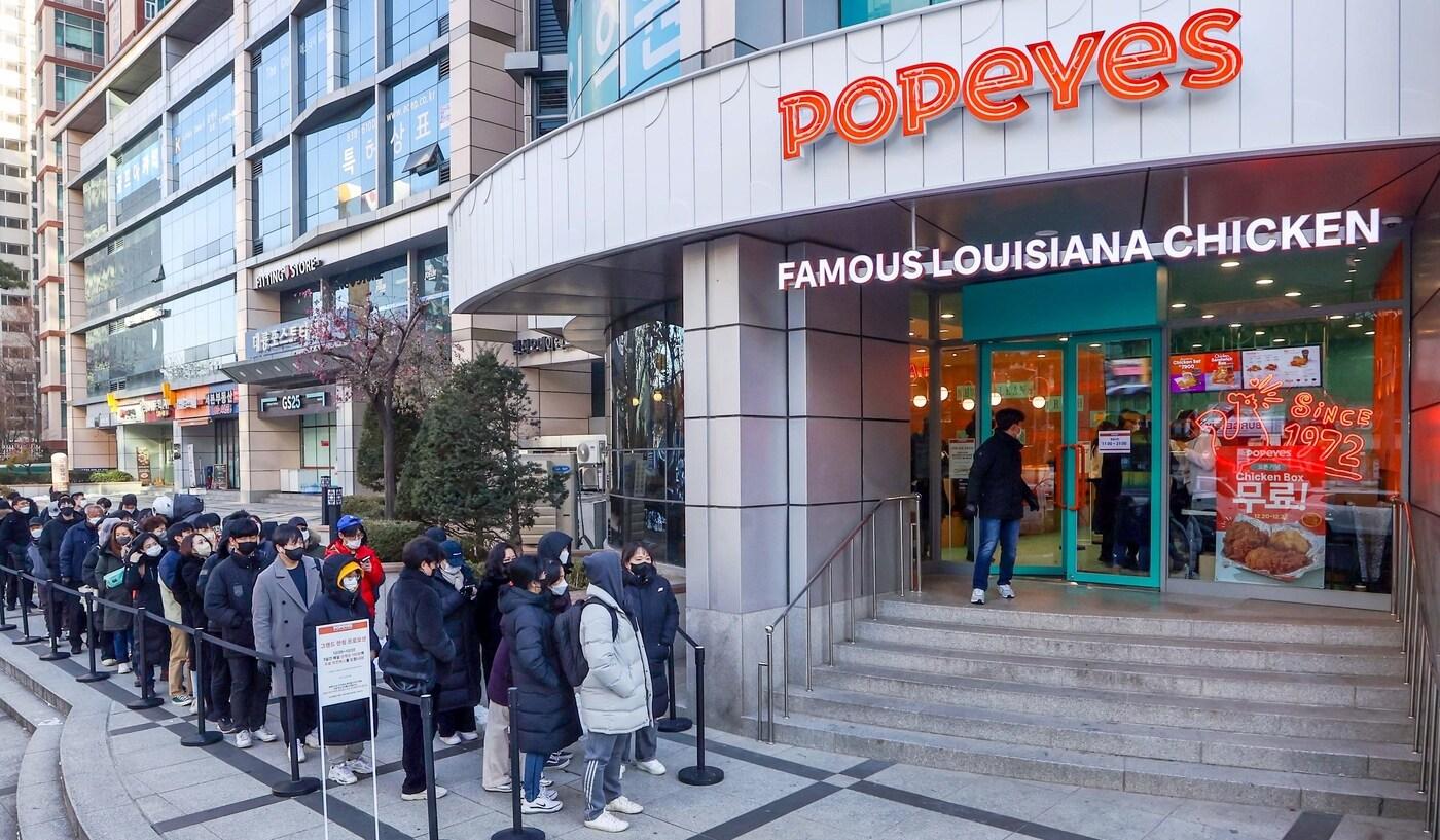 지난해 12월 20일 파파이스 구로디지털점 오픈 당일 모습.(파파이스 제공)