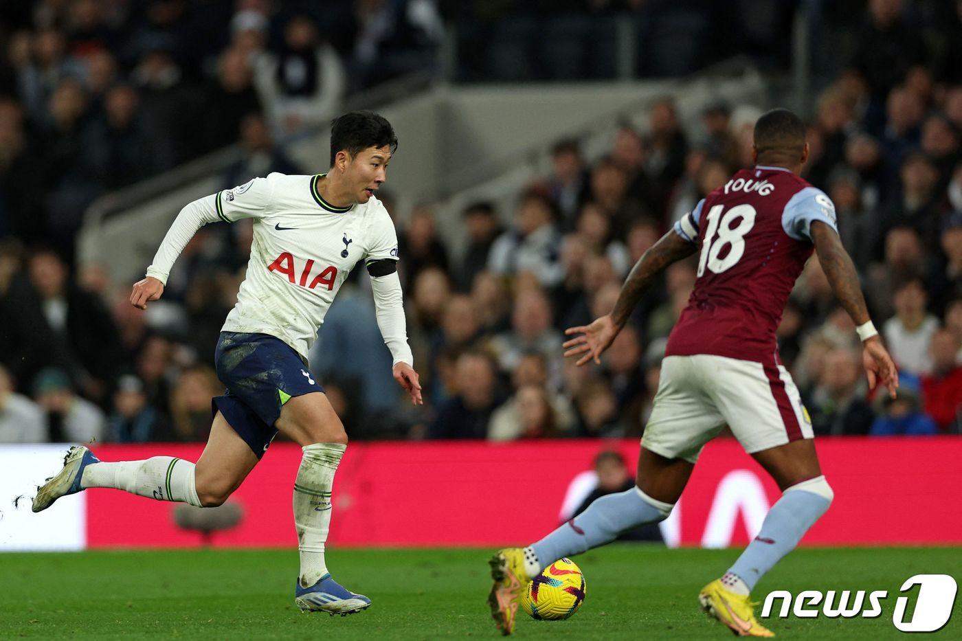 토트넘의 손흥민. ⓒ AFP=뉴스1