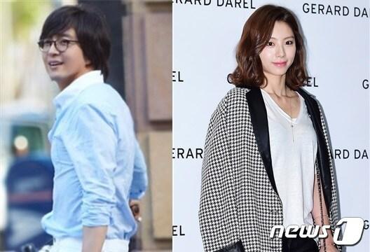 본문 이미지 - 배용준(왼쪽), 박수진/ 뉴스1 DB