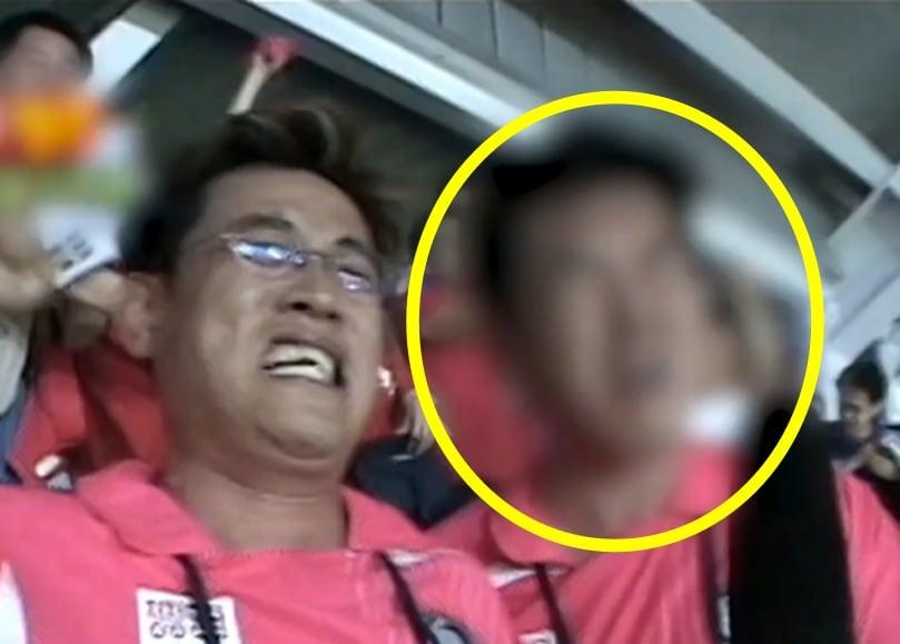 본문 이미지 - '이경규가 간다' 이경규 옆 모자이크 된 조형기의 모습. (MBC 갈무리)