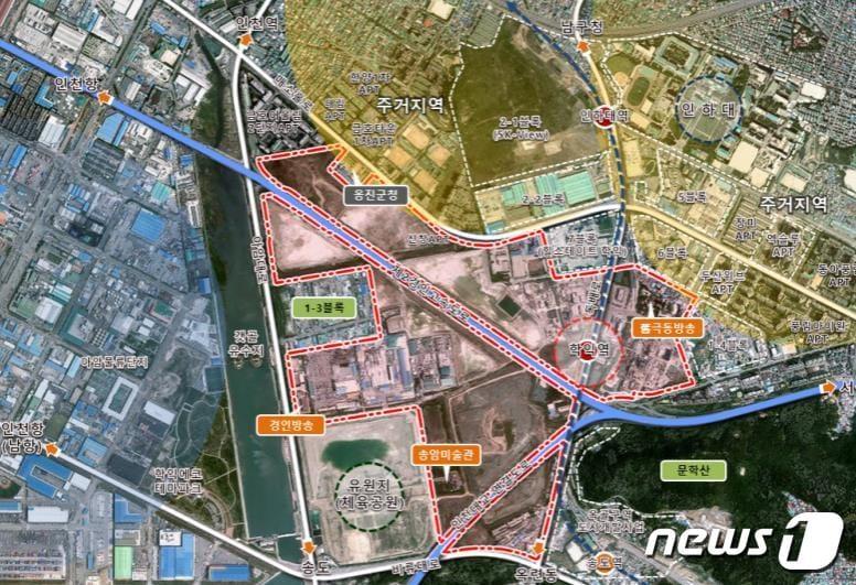 본문 이미지 - 시티오씨엘 위치도.(인천시 제공)