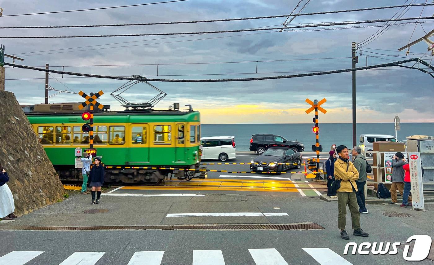 가마쿠라의 교외 전차 에노덴ⓒ News1 윤슬빈 기자