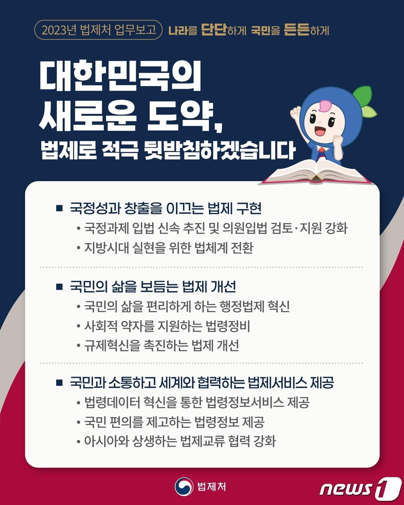 본문 이미지 - 법제처 업무계획 인포그래픽(법제처 제공)/