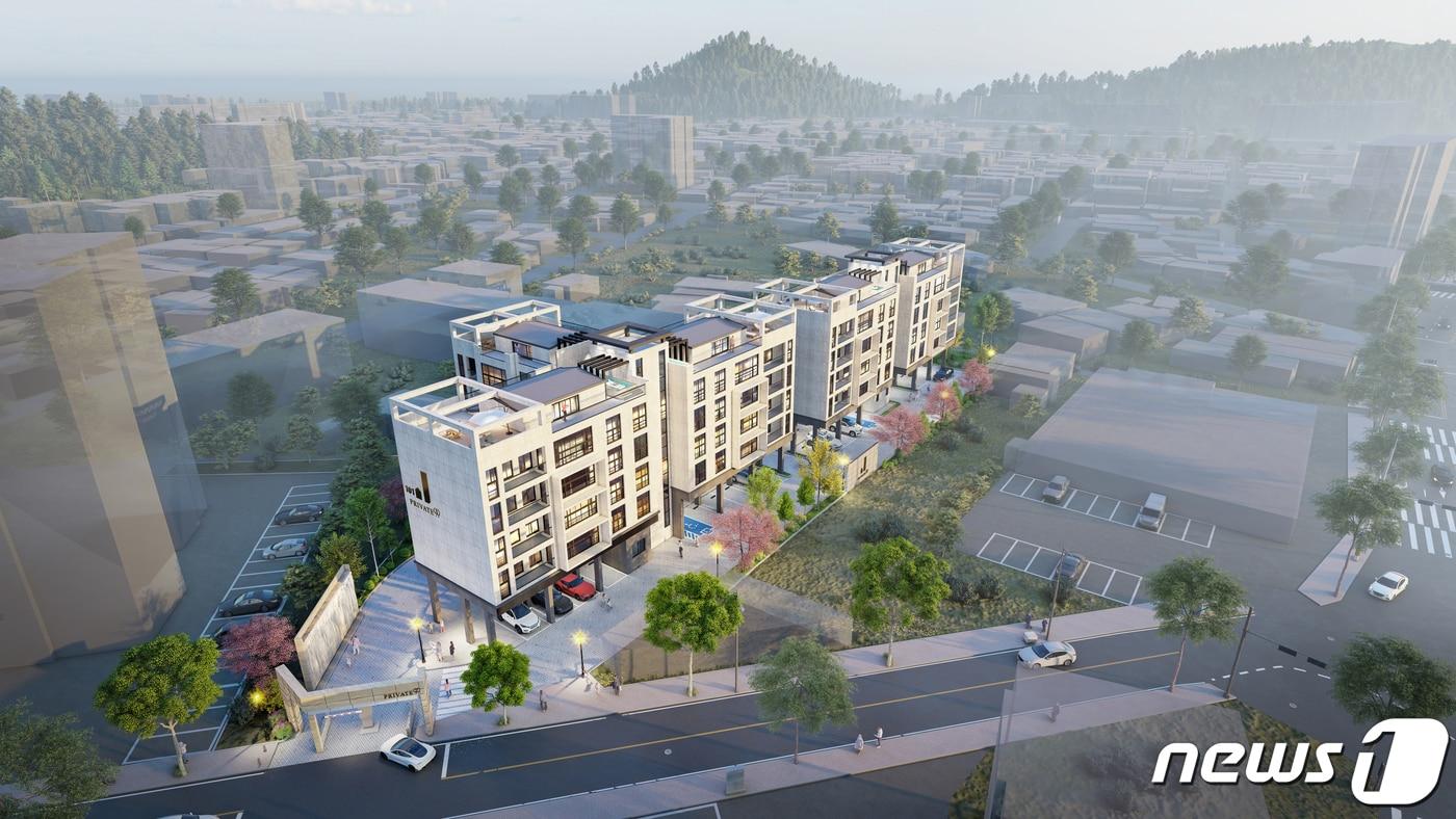 프리미엄급 아파트 '영광프라이빗99' 조감도.ⓒ News1