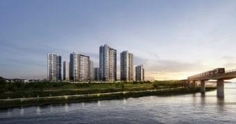 본문 이미지 -  1호선 전곡역 제일풍경채 리버파크 투시도. /제일건설 제공