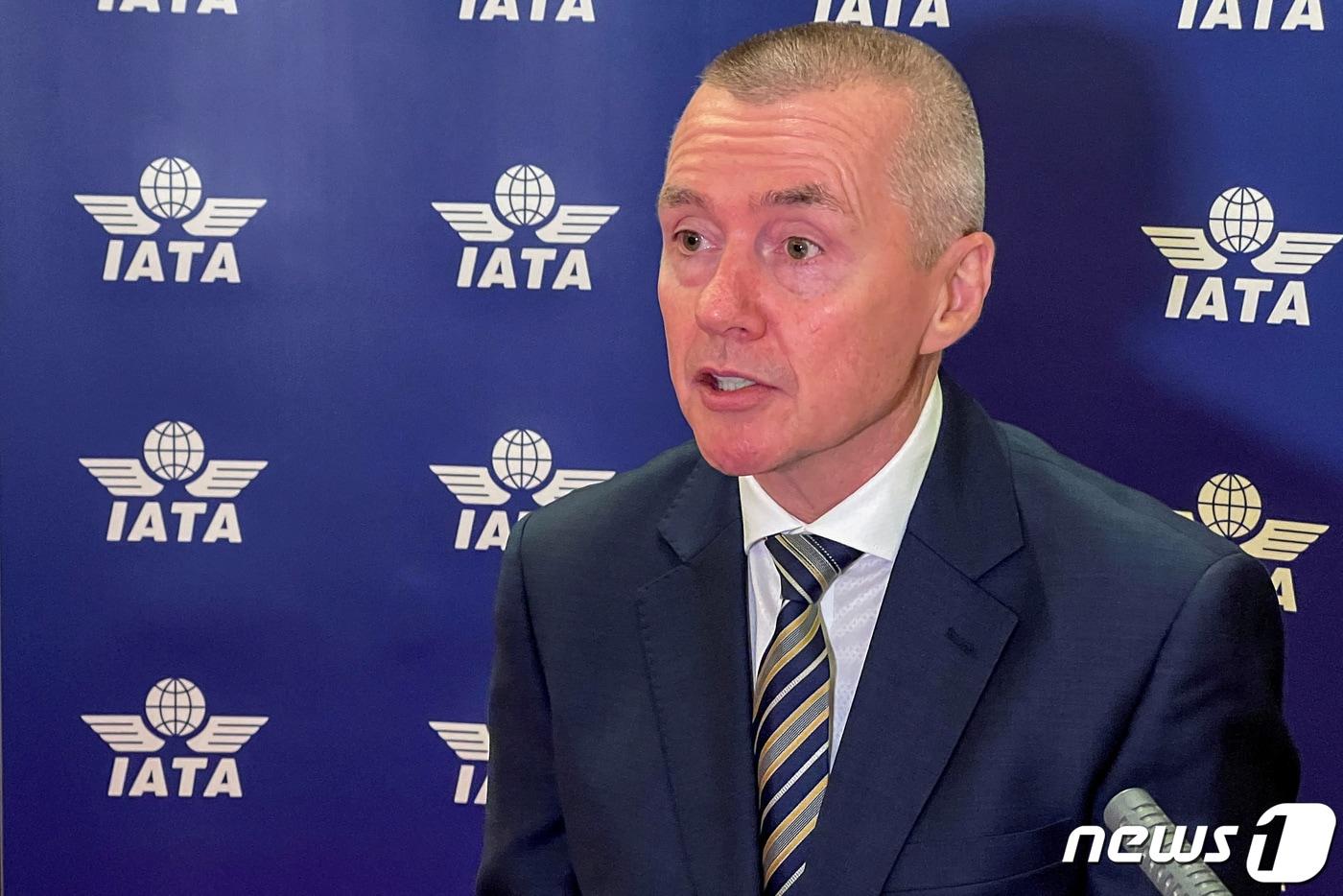 월리 윌시 국제항공운송협회(IATA) 사무총장 2022.06.19 ⓒ 로이터=뉴스1 ⓒ News1 정윤미 기자