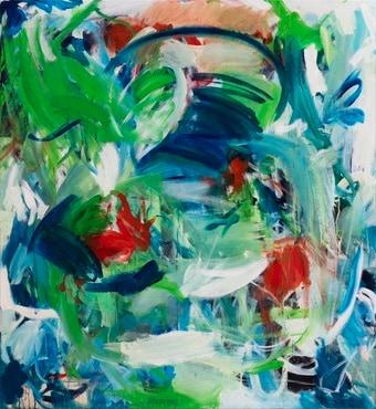 본문 이미지 -  김시원_Encounter_122x111cm_oil on canvas_2021 (갤러리이배 제공)