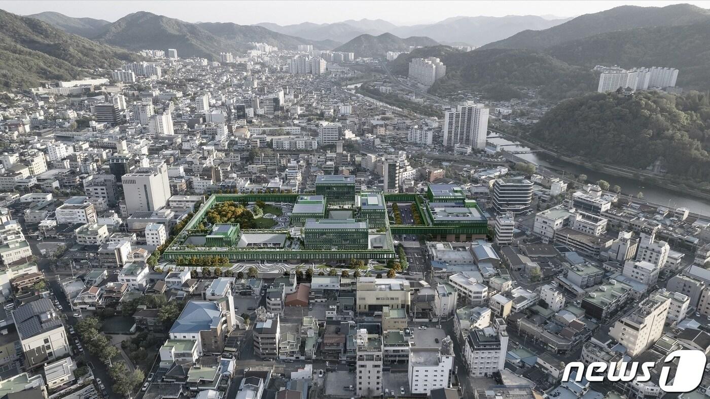 순천시 신청사 조감도.(순천시 제공)2023.1.9/뉴스1 ⓒ News1