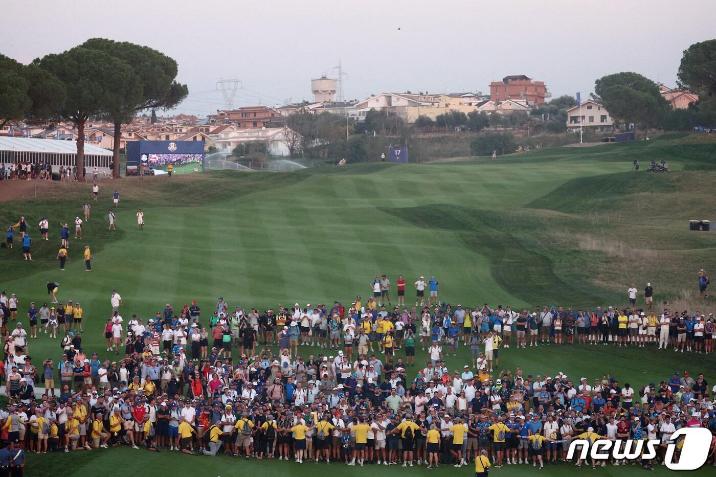 2023 라이더컵이 열리고 있는 이탈리아 로마의 마르코 시모네 골프 & 컨트리클럽. ⓒ 로이터=뉴스1
