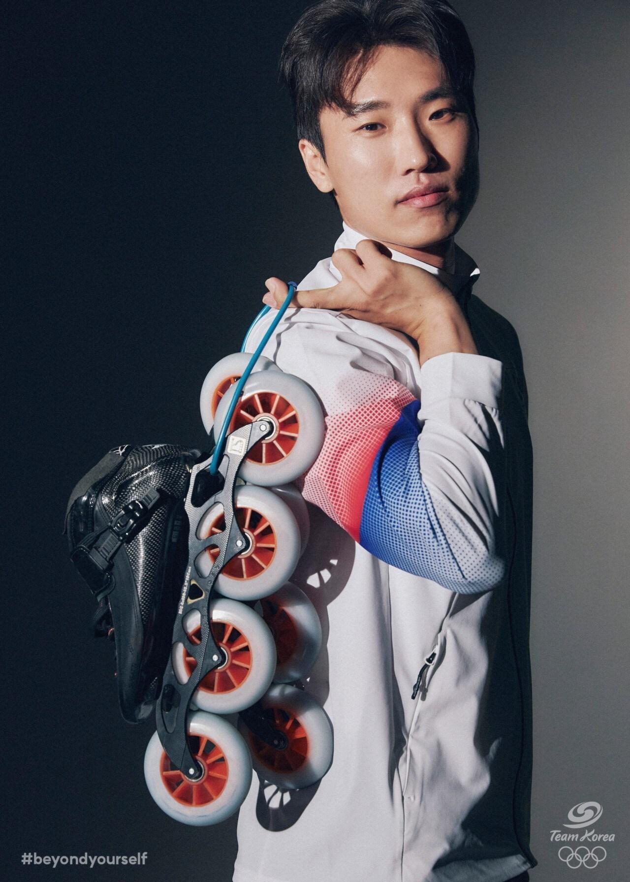 본문 이미지 - 롤러스케이팅 금메달을 따낸 최광호 (대한체육회 제공)