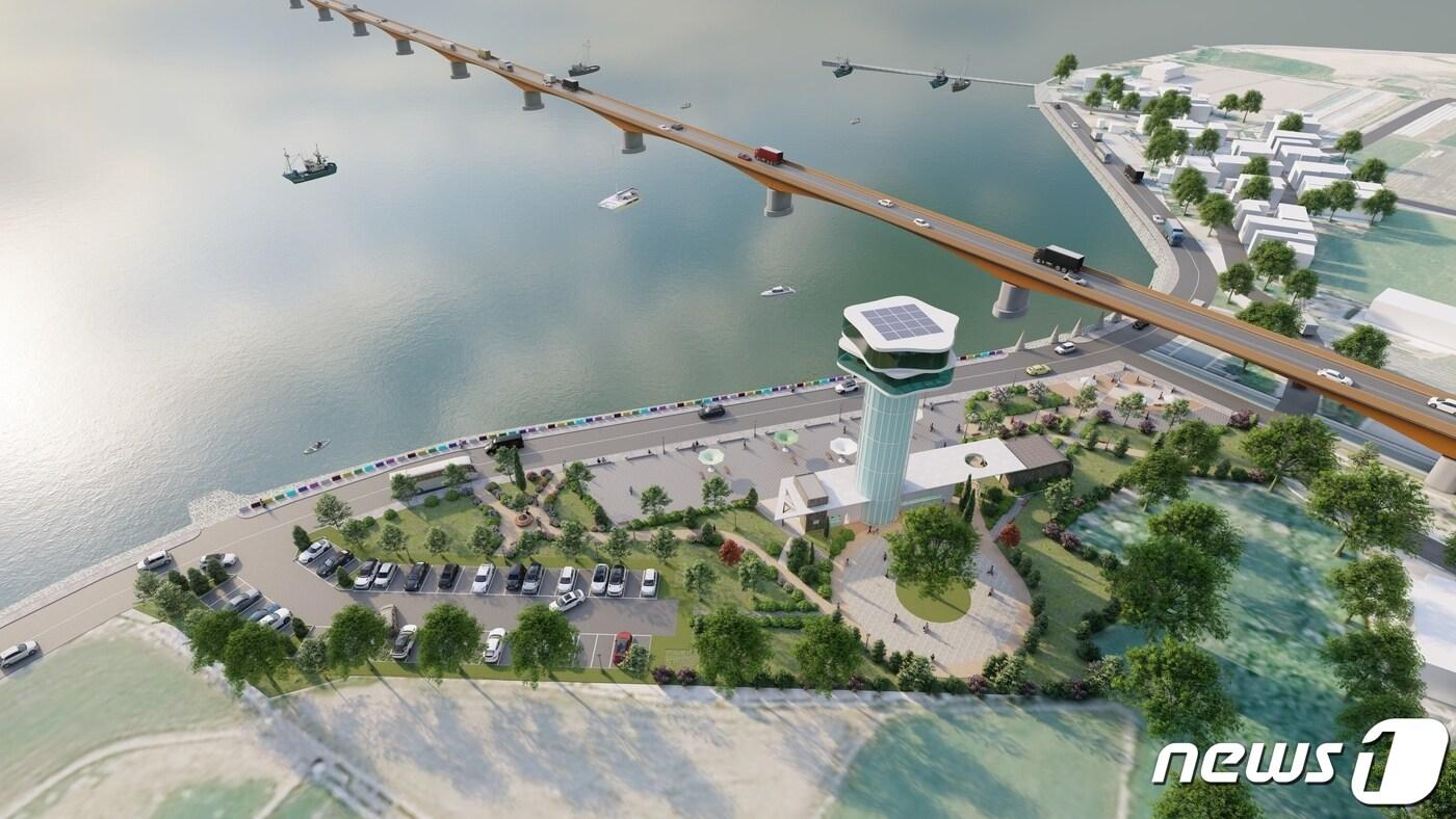 사천 선상지 테마 관광명소 조성사업 계획도(사천시 제공).