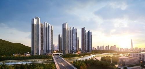 본문 이미지 - 제일풍경채 하남 감일 투시도(제일건설 제공)