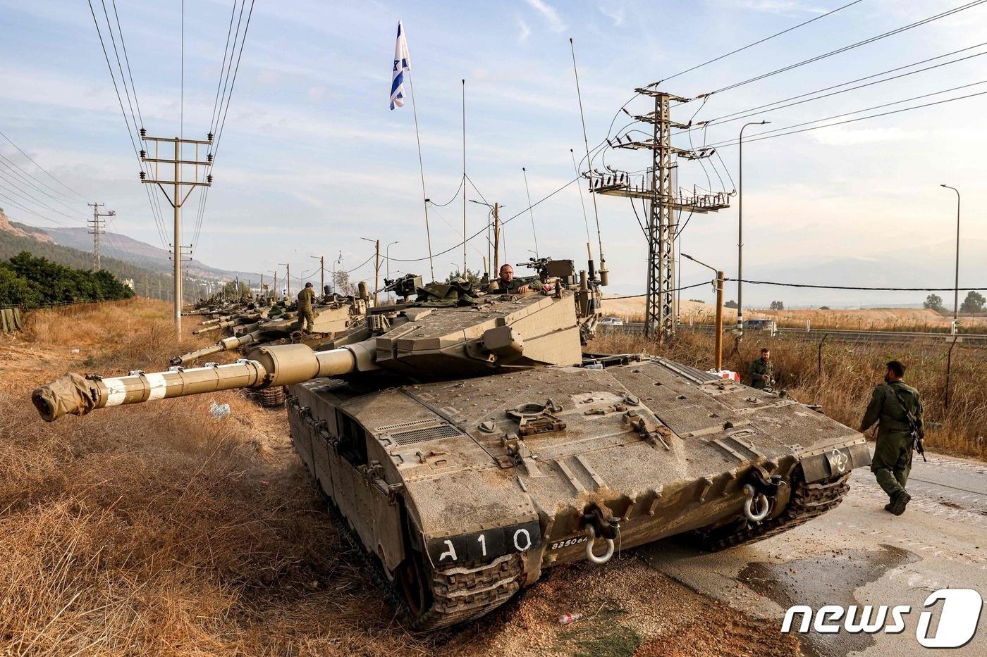 이스라엘군 전차 ⓒ AFP=뉴스1